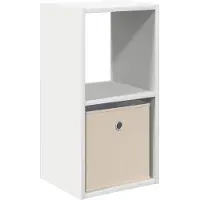 vidaXL Table de chevet Blanc 30,5 x 27 x 59,5 cm Bois d'ingénierie