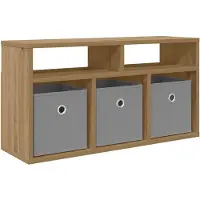 vidaXL Meuble bas, 72 x 22,5 x 38 cm, finition chêne artisanal