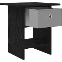 vidaXL Table de chevet avec tiroir 2 pcs Chêne noir 41 x 40 x 45 cm