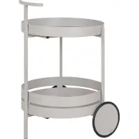 OEM Chariot de bar Rootz Beja - Chariot de service - Chariot à boissons - Meuble de rangement mobile - Acier - 40 cm x 49,5 cm x 61 cm