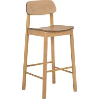 AC Design Barlow tabouret de bar bois nature.