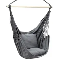 Markenlos Banc en plastique en forme d'œuf - coussin inclus - pour l'intérieur et l'extérieur - charge max. 150 kg - banc de chambre à coucher et de jardin