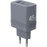Force Power Chargeur USB A + C - - Cube 45W - UltraGaN - 100% Plastique Recyclé - Garantie à vie