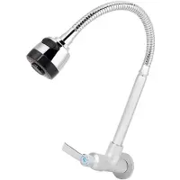 OEM Robinet VIFERR retiré, traduction en allemand et modification du titre : Robinet mural pour robinet d'eau à simple passage de 1/2 pouce, pivotant à 360° pour la cuisine et la salle de bains