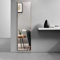 OEM Grand miroir sur pied en métal, large et haut, pour la chambre à coucher, le salon ou la penderie, 160 x 40 cm