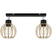 Light11 HOME Suspension moderne en bois avec éclairage LED