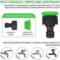Famanu Tuyau d'arrosage extensible et flexible de 76 m, 152 m, 305 m, 381 m ou 457 m avec 8 fonctions - Buse de pulvérisation - Raccords de 1/2" et 3/4" - Pour le jardinage