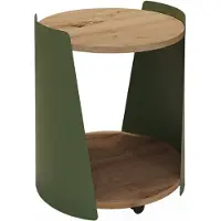 Vicco Table basse Lofta Vert 40x40cm, Model 58701