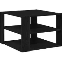 vidaXL Table Basse Chêne Noir 59,5X59,5X40 Cm Avec Bois d'Ingénierie Lumarko