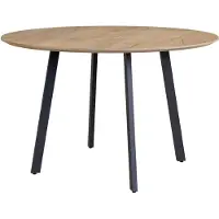 Vicco Table à manger Halvar Noir 120x120cm, Model 58601