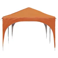 vidaXL Tente de réception pliable 575 x 288 x 245 cm, orange, tissu Oxford