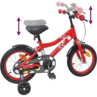 vidaXL Vélo pour enfant 14 pouces, pour les 3-5 ans, rouge