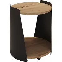 Vicco Table basse Lofta Noir 40x40cm, Model 58702