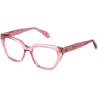 Just cavalli Lunettes de Vue VJC183V 53/18/140 Rosa trasparente lucido Acetato WOMAN VJC183V