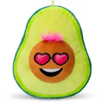 Azomor : peluche douce en forme d'avocat de 38 cm, couleur rose vif