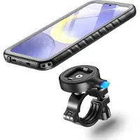 OEM Support de moto pour Galaxy S24 étanche - Déverrouillage et verrouillage en 1 seconde - Support de fixation étanche pour guidon de moto S24