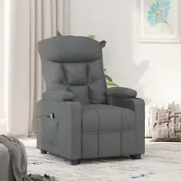 Prolenta Maison Exclusive - Fauteuil relax électrique gris foncé tissu