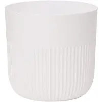 Garden ID Pot De Fleurs Rond Garden Id Luca Grande Ø 30 Cm Blanc