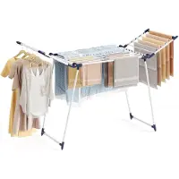 Azomor Ruim : séchoir à linge pliable, stable, pour une utilisation à l'intérieur et à l'extérieur
