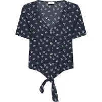 JDY Chemisier 'JDYSEZEN' bleu foncé / blanc