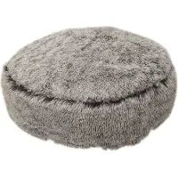 Nobby Coussin de confort Ares, rond, gris, dimensions : Ø 70 x 20 cm