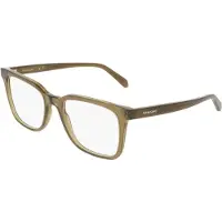 Ferragamo Lunettes de Vue - - SF3067 - Acétate transparent khaki - 57/21/150