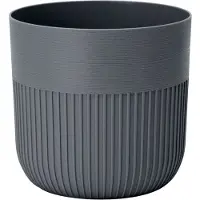 Garden ID Pot De Fleurs Rond Garden Id Luca Grande Ø 30 Cm 17 L Anthracite