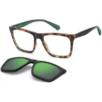 Polaroid Lunettes de Vue PLD D591/C 55/17/145 Matte black green havana Polyamide frames MAN PLD D591/C