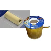 Stomil Joint DGP, type D 12x10 mm, caoutchouc brun, étanchéité professionnelle pour portes et fenêtres, isolation thermique et acoustique, résistant aux intempéries, rouleau de 50 mètres