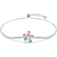 Swarovski Bracelet vert / lilas / rose / argent