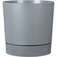 Garden ID Pot De Fleur Garden Id Plano Rond Gris 32 L