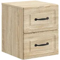vidaXL Cabinet de chevet mural Chêne Sonoma 34,5 x 33 x 40 cm