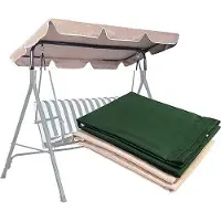 Markenlos Toit pare-soleil - Protection solaire pour balancelle, chaise longue, toit de remplacement universel, couverture de toit pare-soleil, auvent, imperméable et anti-UV, toit de protection