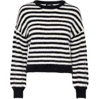 ONLY Pull-over 'ONLPiumo' noir / blanc