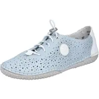 Rieker Chaussures , modèle 4365612 436, chaussures basses pour femmes, type mocassin, couleur bleue, pour un usage quotidien