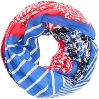 s.Oliver Écharpe bleu / rouge clair / blanc