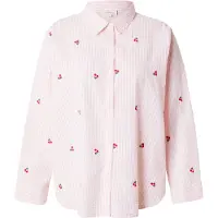 ONLY Carmakoma Chemisier 'CARNEW LINA GRACE' marron / rose / rouge vif / blanc