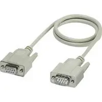 Phoenix Contact Series, Parallel Cable [1x D-SUB socket 9-pin - 1x D-SUB-plug 9-pin] 5.00 m White