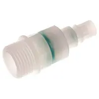 Tameson PVDF DN 7.2 Bouchon d'accouplement G 1/2 pouce filetage mâle double obturation