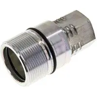 Tameson Acier DN 31.5 Coupleur hydraulique Douille G 1 1/4 pouce Filetage femelle D M70 x 3