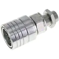 Tameson Acier Coupleur hydraulique DN 25 Manchon 18 mm L Anneau de compression Bulkhead ISO 7241-1 A/8434-1 D 34.3mm