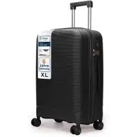 4FLY Valise rigide CoreMatte PP 28 pouces Bagage enregistré – Taille XL – Noir