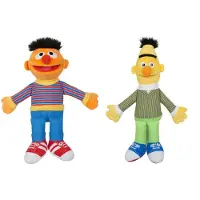Whitehouse Leisure International Lot de 2 peluches Ernie et Bert, 40 cm, Sesame Street