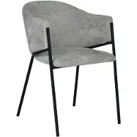 HowHomely | Chaise de cuisine - Chaise de salle à manger - 55 x 62 x 78 cm - grise - Chaise de salle à manger - Chaise rembourrée