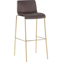 BellaFurn Tabouret de bar en velours - Tabouret haut - Confort et élégance avec piétement doré