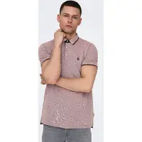 Only & Sons T-Shirt 'Fletcher' caramel / brocart / noir