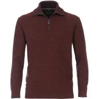 Casamoda Pull Demi-zip Bordeaux