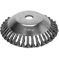 YATO Brosse métallique pour débroussailleuse, 200 mm, alésage de 25,4 mm