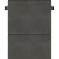vidaXL Canapé-lit pliant , gris foncé, 203 x 152 x 15 cm, velours