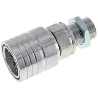 Tameson Acier Coupleur hydraulique DN 25 Manchon 20 mm S Bague de compression Cloison ISO 7241-1 A/8434-1 D 34.3mm